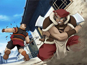 Gijimu takes down a bandit.png