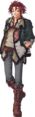 Suikoden III character artwork by Ishikawa Fumi
